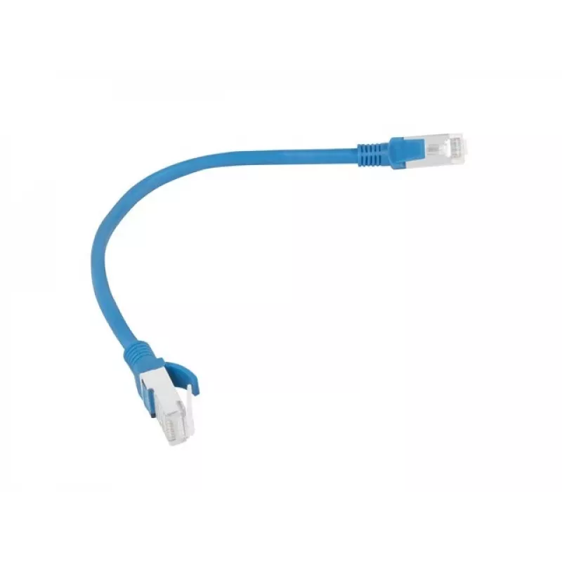 Lanberg PCU5-10CC-0025-B Cat5e U/UTP RJ45 Patchkabel 0,25m Blau