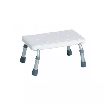 ANTAR Bath Step AT51128 - Rutschfeste Duschstufe, 100 mm Höhe, Weiß/Grau
