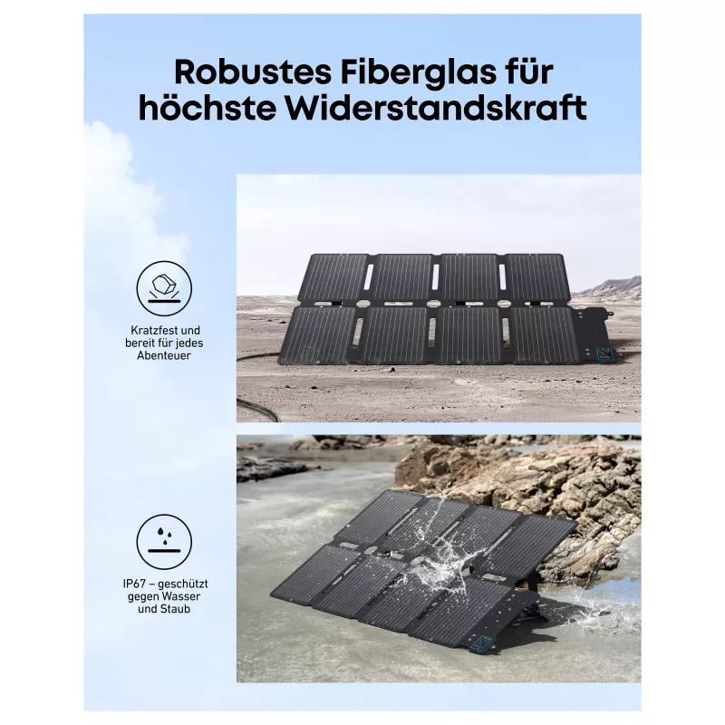 Anker SOLIX PS100 Tragbares Solarpanel 100W (A24353A1)