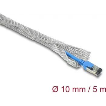 Delock Geflechtschlauch für EMV-Abschirmung selbstschließend 5 m x 10 mm (20992)