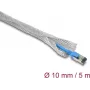 Delock Geflechtschlauch für EMV-Abschirmung selbstschließend 5 m x 10 mm (20992)