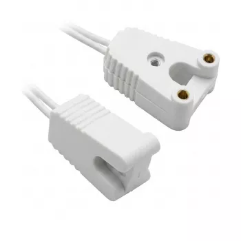 Synergy 21 LED-Adapter für T8 LED-Röhren G13 Fassung 2-teiliges Set Weiß