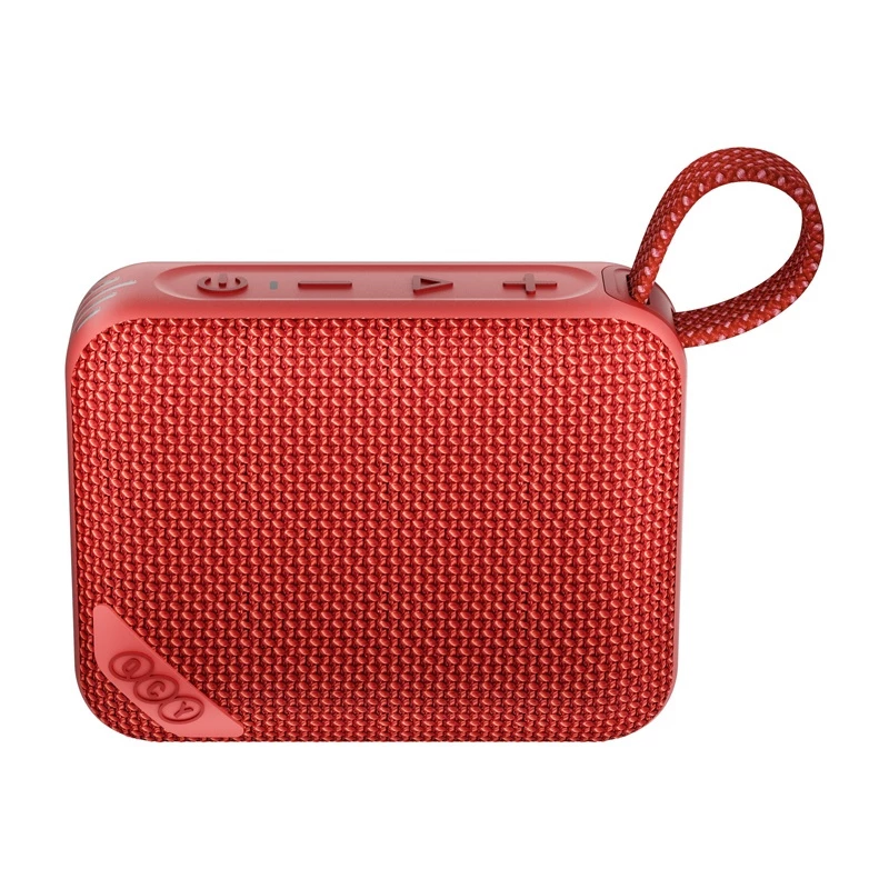 QCY SP2 Tragbarer Bluetooth-Lautsprecher (Rot) - IP67 wasserdicht, RGB-Beleuchtung, TWS-Stereo