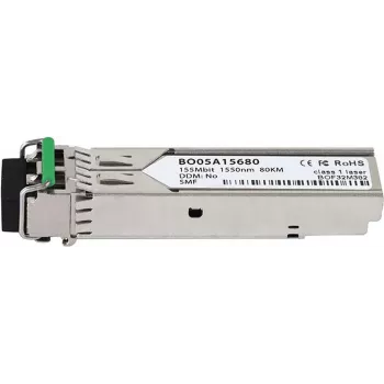 BlueOptics SFP-4D Kompatibler SFP-Transceiver, LC-Duplex, 100BASE-ZX, Singlemode-Faser, 1550nm, 80km, DDM, 0°C/+70°C (SFP-4D-BO)