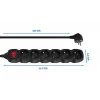 ESPERANZA ELK219K Power Extension 5 m 6 AC Outlets Indoor Black