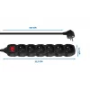 ESPERANZA ELK219K Power Extension 5 m 6 AC Outlets Indoor Black