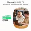 GREEN CELL USB-C auf USB-C PowerFlex 100W Silikonkabel 1,2m Schwarz