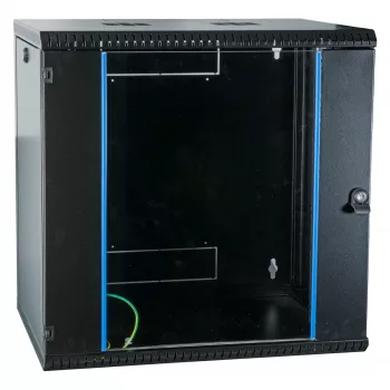 EFB Elektronik EFB 19-Zoll-Wandgehäuse 12U, feststehend, 1-teilig, RAL 9005, Tiefe 450 mm
