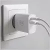 3MK FlowPower 30W USB-A USB-C PD 3.0 QC 4+ Wandladegerät Weiß