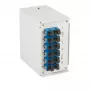 EFB-ELEKTRONIK DIN-Schienen-LWL-Verteilerbox OS2 G652D 12xSC Pigtail 6x SC-Duplex Adapter (BHS70223.12)