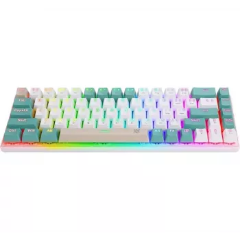 Defender VEXX GK-084 Mechanische Gaming-Tastatur, 75%-Layout, Outemu Red Switches, Weiß