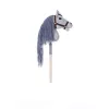 TOOTINY HOPPIHORSE Steckenpferd aus Plüsch A4, grau