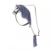TOOTINY HOPPIHORSE Steckenpferd aus Plüsch A4, grau