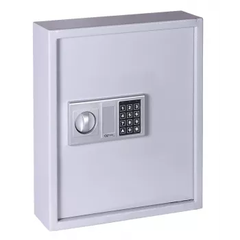 OLYMPIA GOsafe 50B Schlüsseltresor, Polypropylen (PP), grau, 71 Haken, Code, 450 x 360 x 120 mm