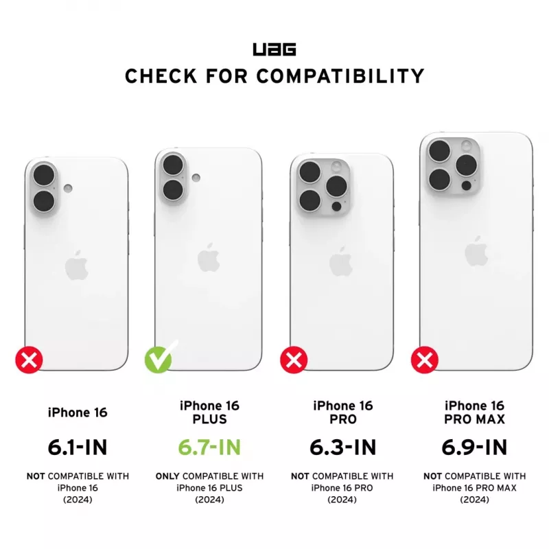 UAG Monarch Pro Kevlar Handyhülle für Apple iPhone 16 Plus, 6,7 inch, Schwarz