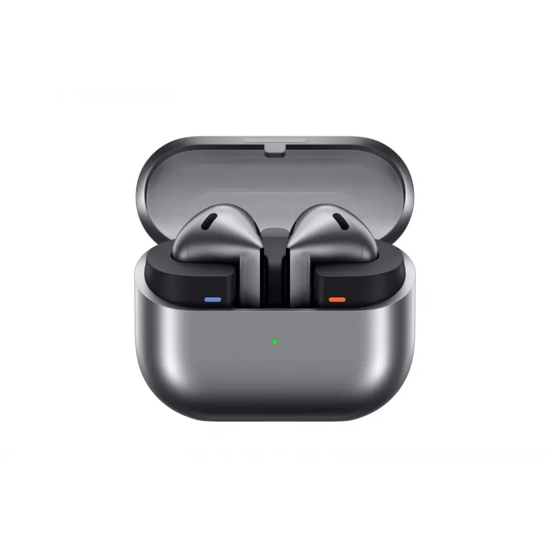 Samsung Galaxy Buds3 True Wireless Stereo (TWS) In-Ear Headset mit aktiver Geräuschunterdrückung, Bluetooth 5.4, IP57, Silber