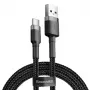 Baseus Cafule USB-A auf USB-C Kabel 0,5m Grau+Schwarz