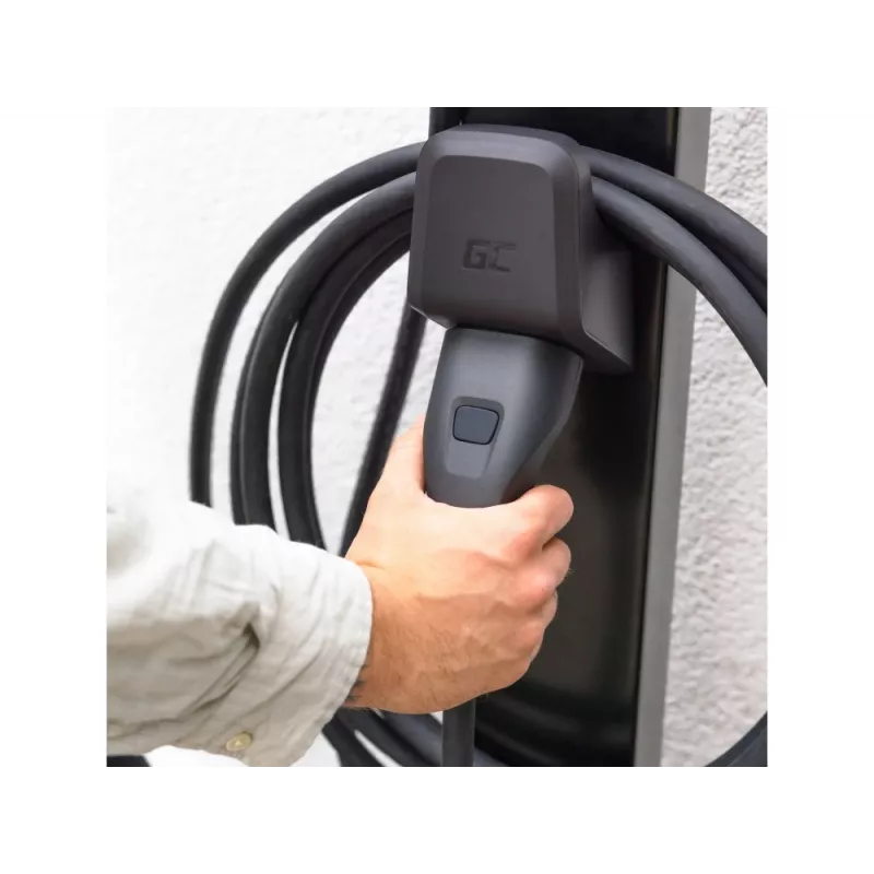 Greencell Habu Holder EV-Ladekabelhalter für Typ-2-Stecker - Schwarz