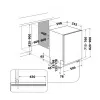 Whirlpool W7IHT40T Einbau-Geschirrspüler, 15 Maßgedecke, 8 Programme, 6th Sense, dritter Korb, automatische Türöffnung