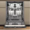 Whirlpool W7IHT40T Einbau-Geschirrspüler, 15 Maßgedecke, 8 Programme, 6th Sense, dritter Korb, automatische Türöffnung