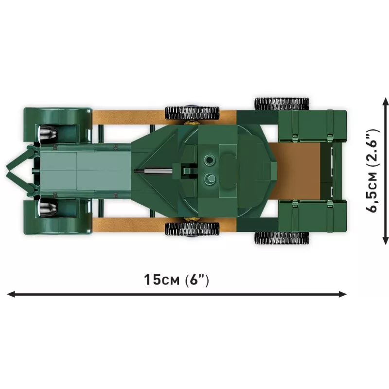 COBI 2988 Rolls-Royce Armoured Car 1920 Pattern Mk I Klemmbaustein-Set