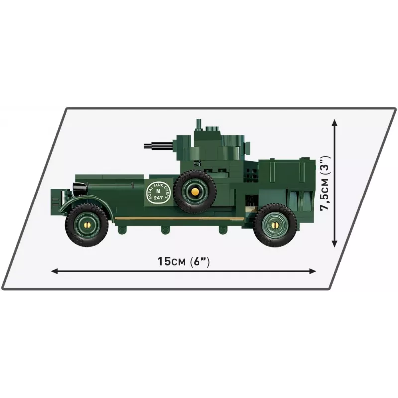 COBI 2988 Rolls-Royce Armoured Car 1920 Pattern Mk I Klemmbaustein-Set