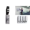 DURABLE FLEXIBOXX 6 Prospekthalter A4 Hochformat Transparent Wandmontierbar