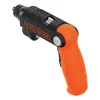 Black & Decker BDCSFL20C-QW 3,6V Akku-Schrauber mit Taschenlampe, Schwarz/Orange