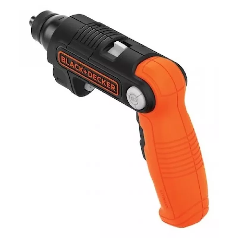 Black & Decker BDCSFL20C-QW 3,6V Akku-Schrauber mit Taschenlampe, Schwarz/Orange