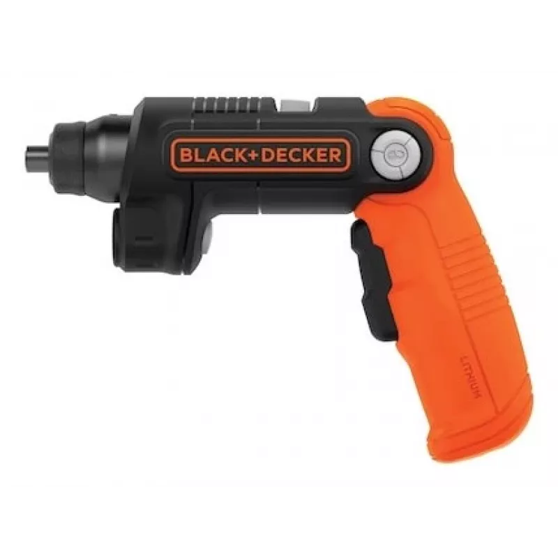 Black & Decker BDCSFL20C-QW 3,6V Akku-Schrauber mit Taschenlampe, Schwarz/Orange
