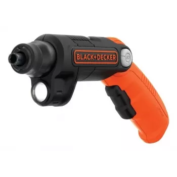 Black & Decker BDCSFL20C-QW 3,6V Akku-Schrauber mit Taschenlampe, Schwarz/Orange