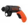 Black & Decker BDCSFL20C-QW 3,6V Akku-Schrauber mit Taschenlampe, Schwarz/Orange