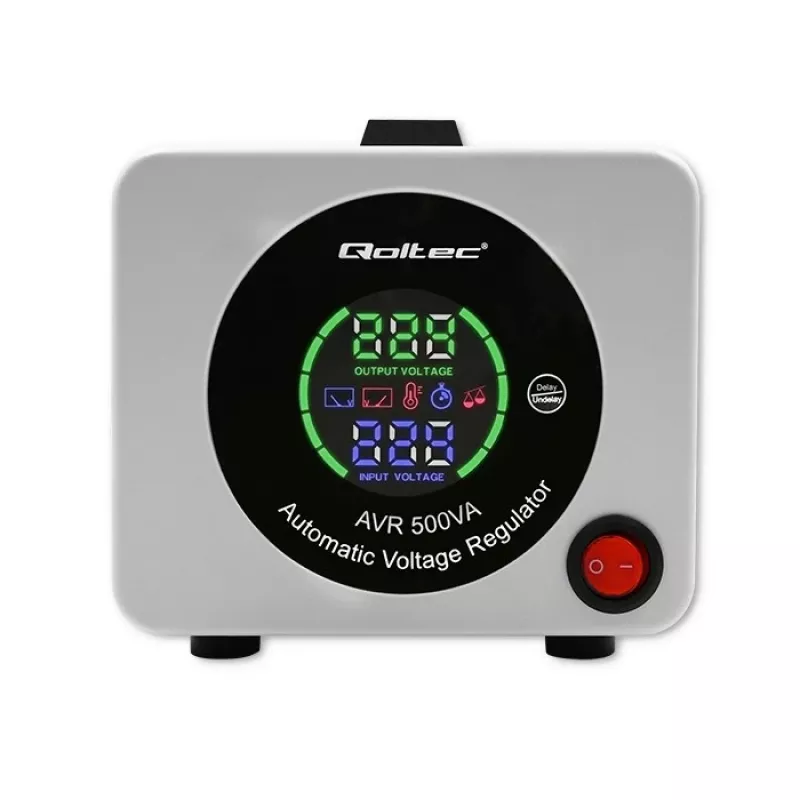 Qoltec 50722 Automatischer Spannungsstabilisator AVR 500VA 300W