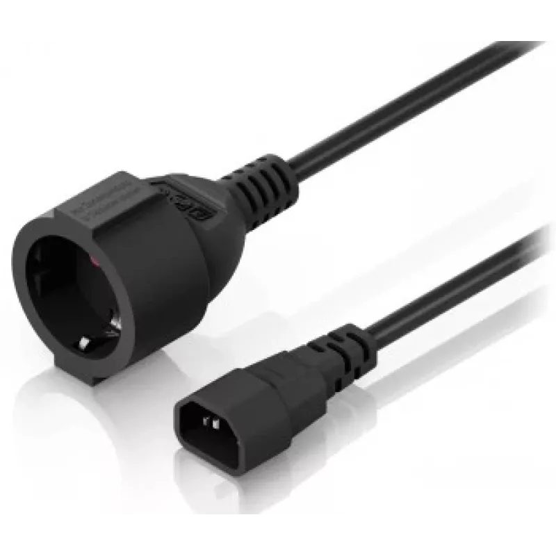 Ubiquiti C14 Typ F Schuko Adapterkabel 0,3m Schwarz