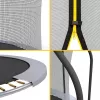 REBEL Active Trampoline PRO 8ft/244cm mit Sicherheitsnetz und Leiter