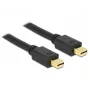 Delock 83473 Mini-DisplayPort-Kabel, Mini DisplayPort (M) auf Mini DisplayPort (M), 1 m, Schwarz