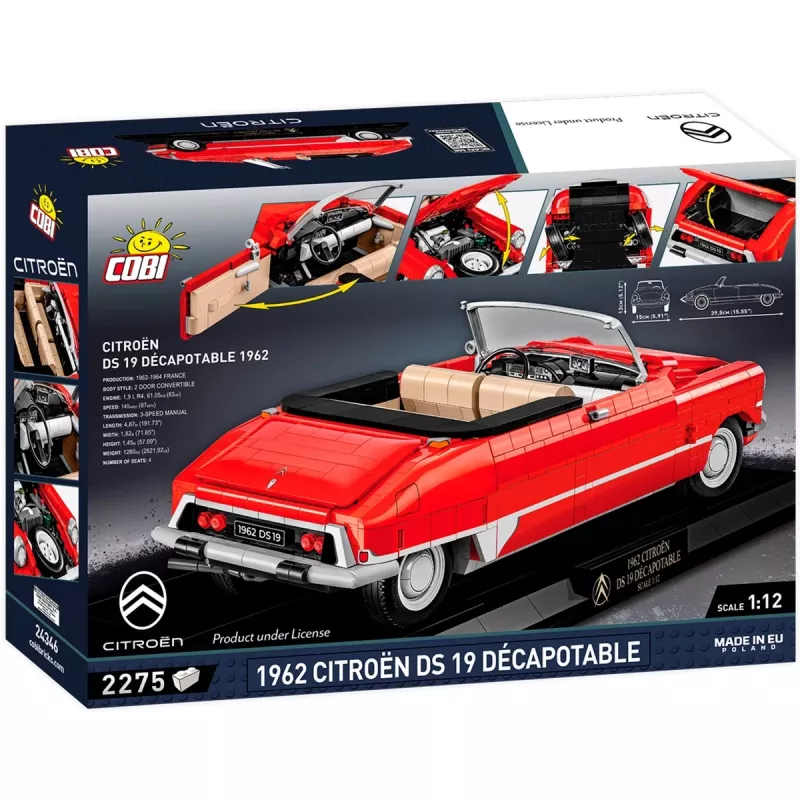 COBI 1962 Citroen DS 19 Convertible Executive Edition Klemmbausteine (227 Teile)