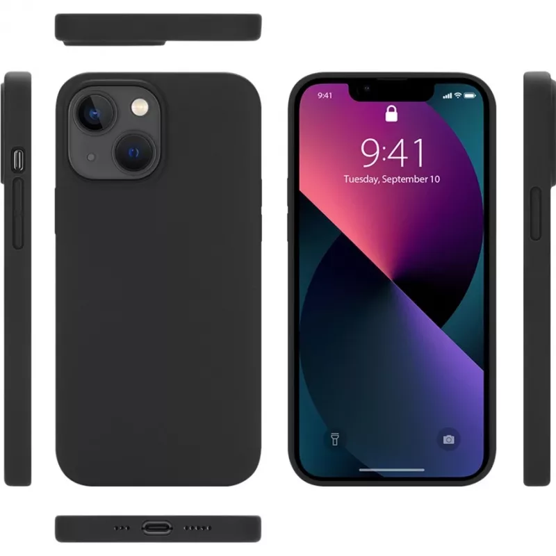 NEVOX StyleShell Shock Case für iPhone 16, Schwarz, MagSafe-kompatibel