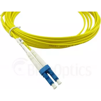 BlueOptics Cisco Kompatibel CAB-SMF-LC-SC-15 Duplex Singlemode Glasfaser-Patchkabel, LC/UPC auf SC/UPC, 15m, Beige, OS2 G.657.A1