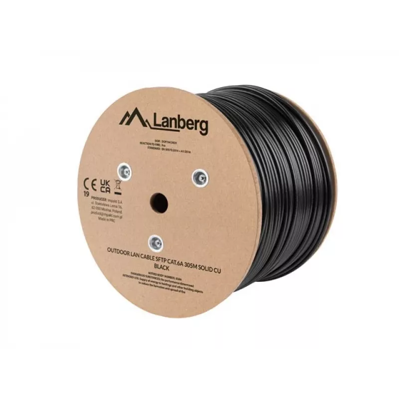 LANBERG Cat.6a SFTP Outdoor Network Cable 305m Black