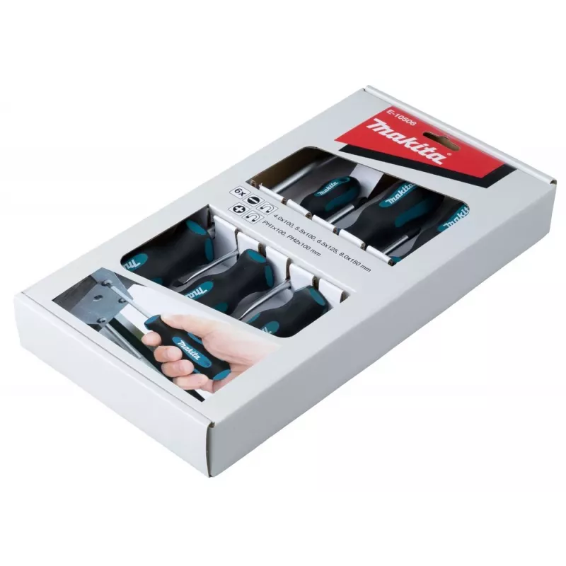 Makita E-10506 Schraubendreher-Set, 6 Stk.
