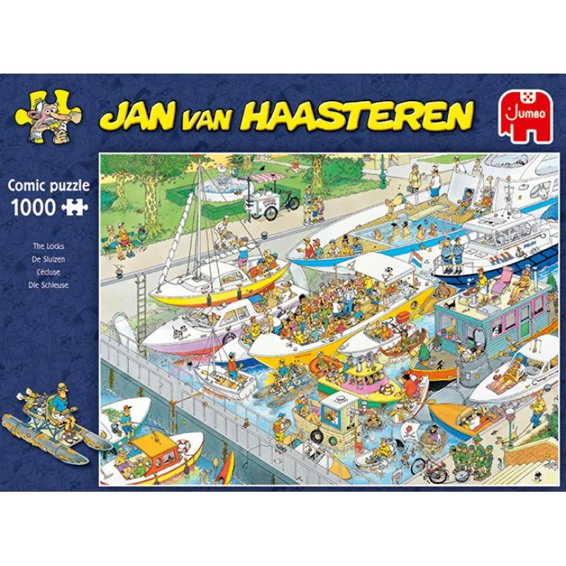 JUMBO SPIELE Jan van Haasteren The Locks 1000-teiliges Puzzle