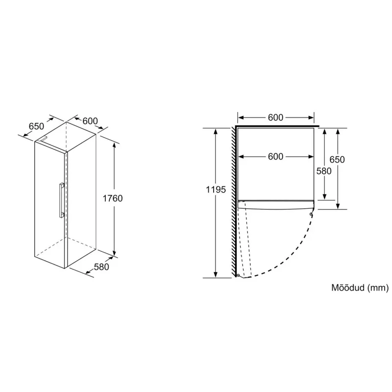 Bosch KSV33VLEP Standkühler mit VitaFresh, 324 l, silber