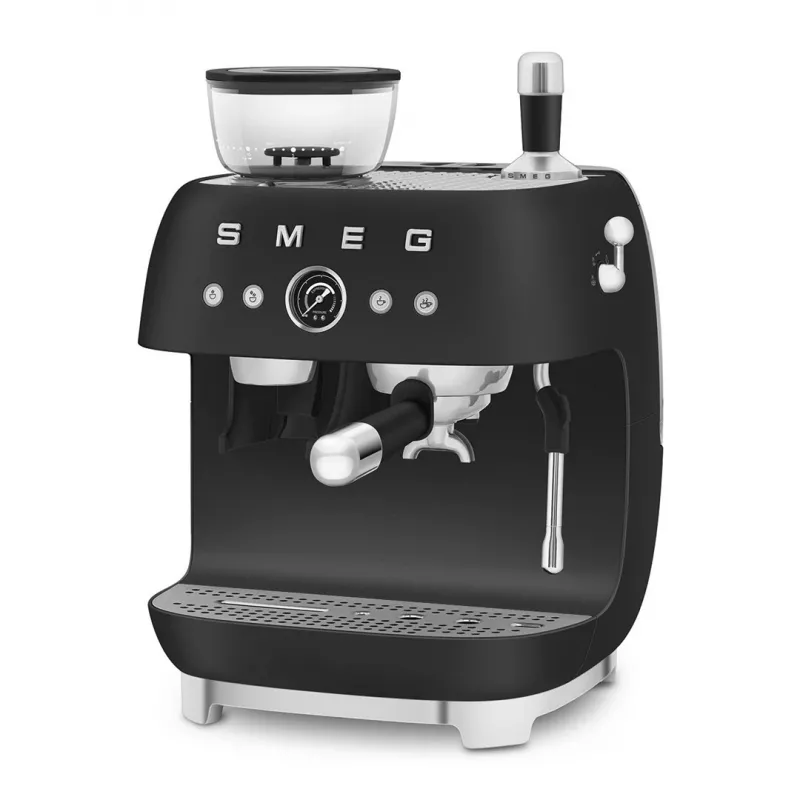 Smeg EGF03BLMEU Espressomaschine mit Mahlwerk, 1650 W, Schwarz