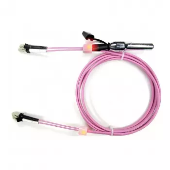 EasyLan saCon Duplex LED Patchkabel OM4 Erika Violett 7,5m