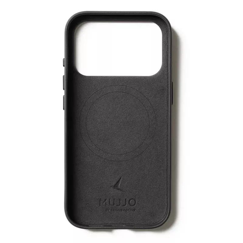 Mujjo Leather Case for iPhone 17 Pro mit MagSafe (Schwarz)