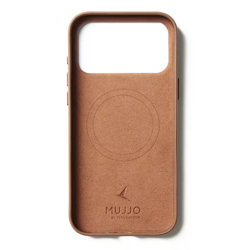 Mujjo Wallet Leather Case für iPhone 17 Pro Max, MagSafe-kompatibel, Tan