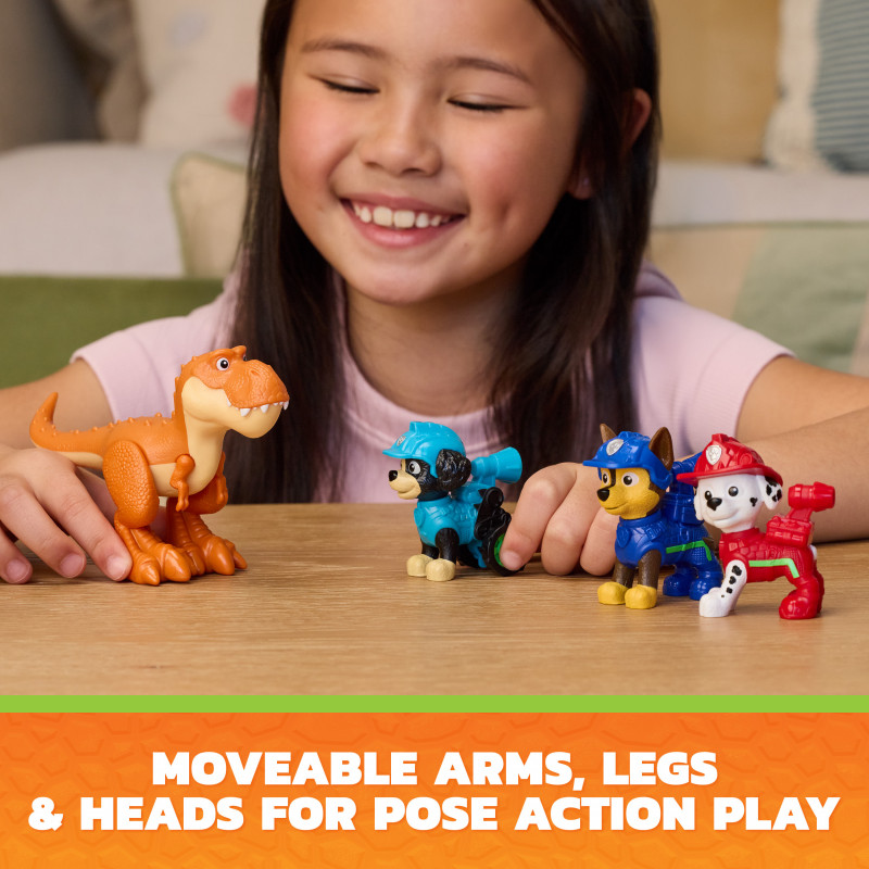 SPINMASTER Paw Patrol: Der Dino Film – Dino Abenteuer Figuren-Geschenkset, 6er-Pack