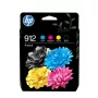 HP 912 Combo Pack, 4-Pack, Schwarz/Cyan/Magenta/Gelb (6ZC74AE)