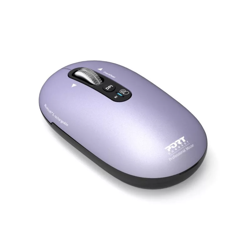 PORT Designs Pure MAC wiederaufladbare Bluetooth-Maus, Iris (Lavendel)